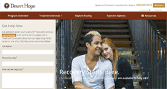 Desktop Screenshot of deserthopetreatment.com